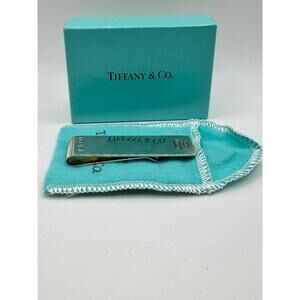 Tiffany & Co. 1837 Sterling Silver Money Clip NEW WITH  POUCH AND GIFT BOX